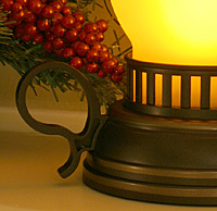 Hand Held Flameless Lantern With Timer