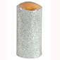 Set of 2 Champagne Glitter 6 Inch Flameless Candles - Timer