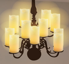 Set of 2 Remote Control Flameless Candles 3 x 6 Inch With Timer