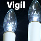 Church Vigil Candle - Hand Held Candlestick - Set of 2