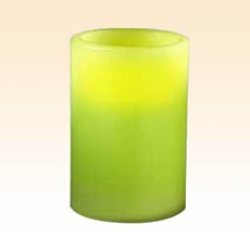 Flameless Candle 4 Inch Pillar Citrus Color Changing