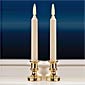 Classic 9 Inch Ivory Flameless Taper Candle Kit (Set of 2)