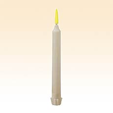 Classic 9 Inch Ivory Flameless Taper Candle