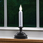 White LED Cordless Window Candle - Aged Bronze Finish