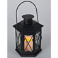 Flameless Candle Lantern with Cross Bar  - 5 Hr Timer