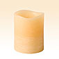 Beeswax Flameless 3 x 4 Distressed Sweetened Biscotti Scented Candle