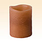Brown Flameless 3 x 4 Distressed Moroccan Spice Scented Candle