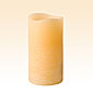 Beeswax Flameless 3 x 6 Distressed Sweetened Biscotti Scented Candle