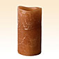 Brown Flameless 3 x 6 Distressed Moroccan Spice Scented Candle