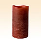 Burgundy Flameless 3 x 6 Distressed Pomegranate Passion Scented Candle