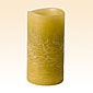 Green Flameless 3 x 6 Distressed Lime Grass Scented Candle