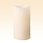 Ivory Flameless 3 x 6 Distressed Fresh Linen Scented Candle