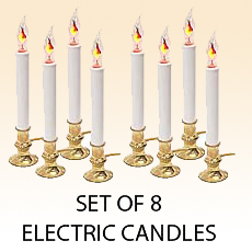 9 Inch Electric Window Candle Set of 8
