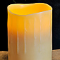 Flameless Beeswax Drip 3 x 4.5 Inch Candle with Timer