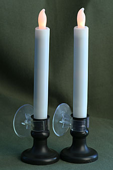 Cordless Window Candles Battery Operated with Timer Set of 2