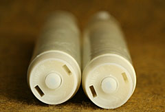 9 Inch  White Taper Candles Set of 2 - Melted Edge