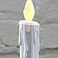 Bright Flameless LED White Taper Candle 7 Inch 300 Hours
