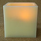 Large Square Flameless Candle 6.25 x 6.5