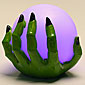 3 Inch Wax Hand with Color Changing Wax Ball