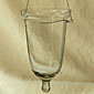 Set of 4 Glass Tealight Holders - 6 Inches Tall with Hangers