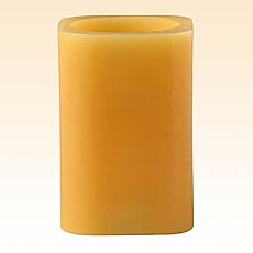 Flameless Candle 4 Inch Square Harvest Spice Color Changing