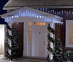 LED Snowfall Icicle Lights - 11.5 Feet 90 Bright Lights