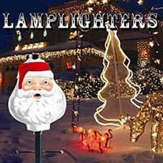 Lamplighters Outdoor Lamp Post Globe - Santa Clause