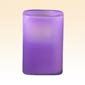 Flameless Candle 4 Inch Square Lavender Color Changing