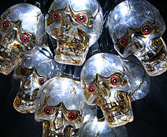 Skull LED String Lights - Set of 10 - 9 Feet