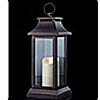 18 Inch Black Lantern - Luminara Candle - Timer