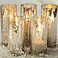 Set of 5 Mercury Glass Sting Lights - Electric