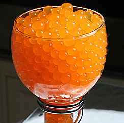 Orange  Water Beads - Events - Floral - Wedding Planners