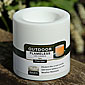 Outdoor Flameless Candle 4 x 4 with 5 Hour Timer - White