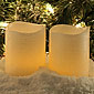 Pearl White Flamless  2x3 LED Candles - Set of 2