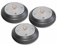 Flameless LED Puck Light Set of 3