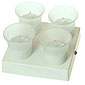Rechargeable Flameless Votive Set of 4