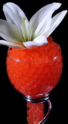 Red  Water Beads - Events - Floral - Wedding Planners