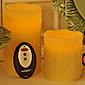 Set of 2  Remote Control Flameless Candle -  4 and 6 Inch
