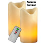 Set of 2 Remote Control Flameless Candles 3 x 6 Inch