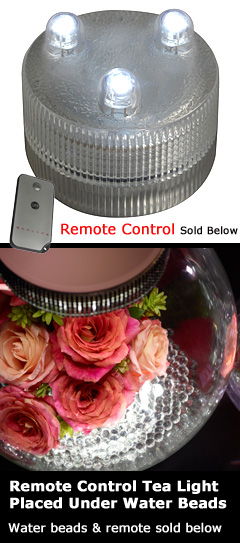 Waterproof Remote Control Flameless Tea Light with 3 LED