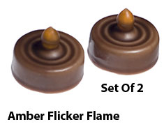 Rustic Wax Coated Flameless Tea Light Candles
