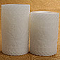 5 and 6 Inch Round Paisley White Flameless Candle Set of 2