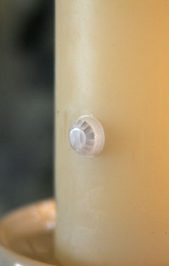 Flameless 3 x 6 Ivory Pillar Candle with Motion Sensor