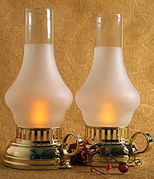 Flameless Hand Held Flickering Lanterns Set of Two