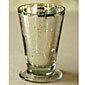 Silver Mercury Glass Vase - 4.75 Inch Tall