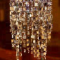 Shimmer Hanging Chandelier - Silver Battery Operated
