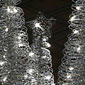 Pre-Lit Spiral Christmas Trees Silver - Set of 3