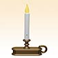 Traditional Antique Gold Single Tier Flameless Candle