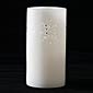 Flameless Snowflake Candle White