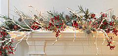 Electric Snow Covered  Lighted Branch - 72  Bulbs 39 Inches